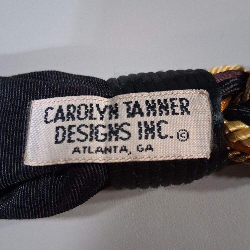 VTG 80s Carolyn Tanner Designs Braided Beaded Medallion Belt Atlanta Art Boho - Picture 6 of 9